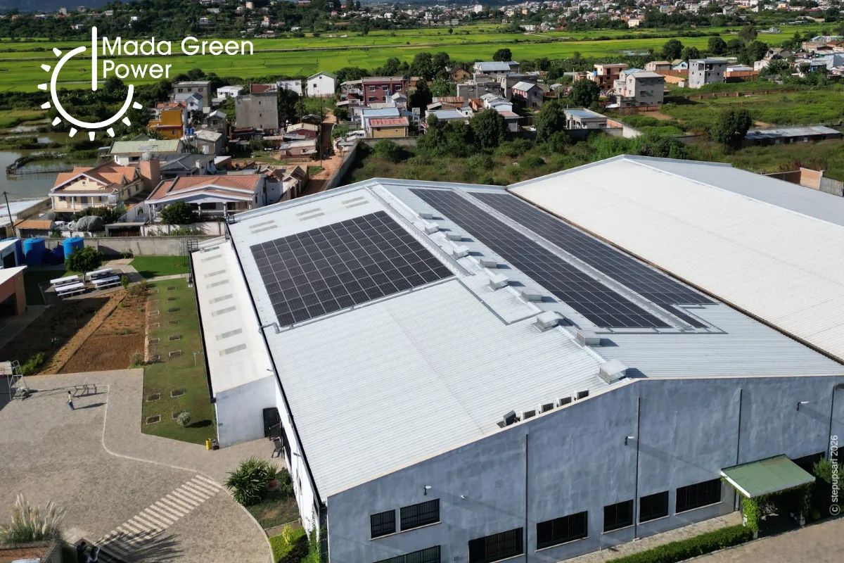 Installation solaire pour une usine à Madagascar